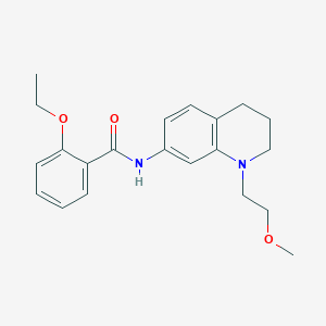 molecular formula C21H26N2O3 B2799822 2-ethoxy-N-(1-(2-methoxyethyl)-1,2,3,4-tetrahydroquinolin-7-yl)benzamide CAS No. 1170254-45-1