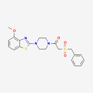 2-(Benzylsulfonyl)-1-(4-(4-methoxybenzo[d]thiazol-2-yl)piperazin-1-yl)ethanone
