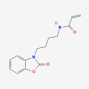 N-[4-(2-Oxo-1,3-benzoxazol-3-yl)butyl]prop-2-enamide