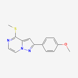 2-(4-Methoxyphenyl)-4-(methylthio)pyrazolo[1,5-a]pyrazine