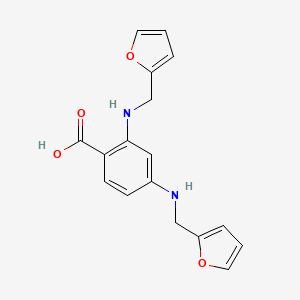 2,4-Bis(furan-2-ylmethylamino)benzoic acid