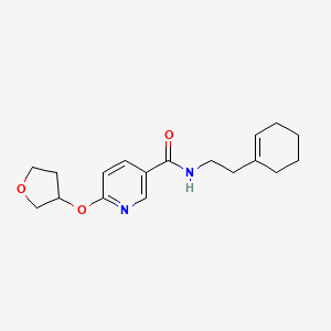 N-(2-(cyclohex-1-en-1-yl)ethyl)-6-((tetrahydrofuran-3-yl)oxy)nicotinamide