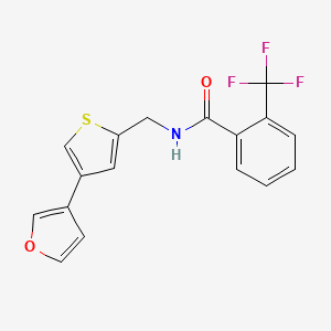 N-[[4-(Furan-3-yl)thiophen-2-yl]methyl]-2-(trifluoromethyl)benzamide