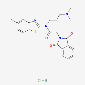 N-(3-(dimethylamino)propyl)-N-(4,5-dimethylbenzo[d]thiazol-2-yl)-2-(1,3-dioxoisoindolin-2-yl)acetamide hydrochloride