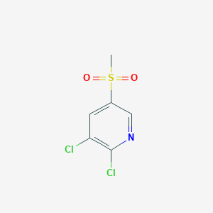 molecular formula C6H5Cl2NO2S B2799871 2,3-Dichloro-5-(methylsulfonyl)pyridine CAS No. 203731-38-8