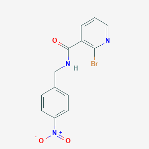 2-bromo-N-[(4-nitrophenyl)methyl]pyridine-3-carboxamide