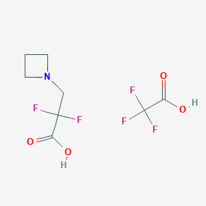 3-(Azetidin-1-yl)-2,2-difluoropropanoic acid;2,2,2-trifluoroacetic acid