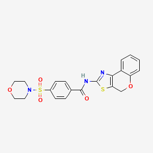 molecular formula C21H19N3O5S2 B2799885 N-(4H-chromeno[4,3-d]thiazol-2-yl)-4-(morpholinosulfonyl)benzamide CAS No. 681158-55-4