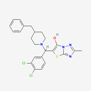 5-((4-Benzylpiperidin-1-yl)(3,4-dichlorophenyl)methyl)-2-methylthiazolo[3,2-b][1,2,4]triazol-6-ol
