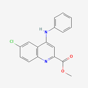 Methyl 6-chloro-4-(phenylamino)quinoline-2-carboxylate