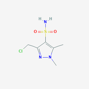 3-(Chloromethyl)-1,5-dimethylpyrazole-4-sulfonamide