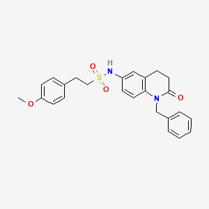 N-(1-benzyl-2-oxo-1,2,3,4-tetrahydroquinolin-6-yl)-2-(4-methoxyphenyl)ethanesulfonamide