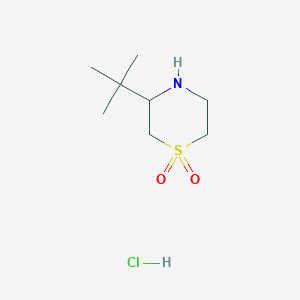 3-Tert-butyl-1lambda6-thiomorpholine-1,1-dione hydrochloride