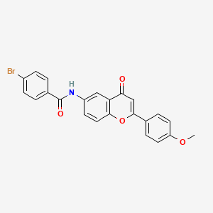 4-bromo-N-[2-(4-methoxyphenyl)-4-oxo-4H-chromen-6-yl]benzamide