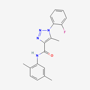 molecular formula C18H17FN4O B2799940 N-(2,5-dimethylphenyl)-1-(2-fluorophenyl)-5-methyl-1H-1,2,3-triazole-4-carboxamide CAS No. 866847-83-8