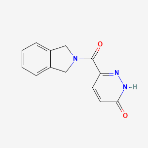 molecular formula C13H11N3O2 B2799955 6-(isoindoline-2-carbonyl)pyridazin-3(2H)-one CAS No. 1919367-44-4