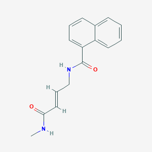 (2E)-N-methyl-4-[(naphthalen-1-yl)formamido]but-2-enamide