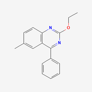 molecular formula C17H16N2O B2799958 2-Ethoxy-6-methyl-4-phenylquinazoline CAS No. 332173-43-0