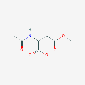 2-Acetamido-4-methoxy-4-oxobutanoate