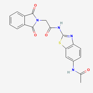 N-(6-acetamidobenzo[d]thiazol-2-yl)-2-(1,3-dioxoisoindolin-2-yl)acetamide