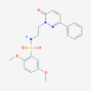 2,5-dimethoxy-N-(2-(6-oxo-3-phenylpyridazin-1(6H)-yl)ethyl)benzenesulfonamide