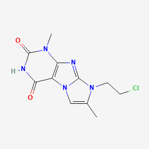 8-(2-chloroethyl)-1,7-dimethyl-1H-imidazo[2,1-f]purine-2,4(3H,8H)-dione