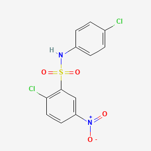 2-Chloro-N-(4-chloro-phenyl)-5-nitro-benzenesulfonamide