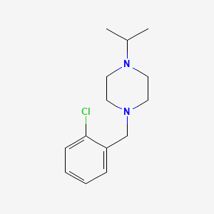 molecular formula C14H21ClN2 B2800022 1-(2-Chlorobenzyl)-4-(propan-2-yl)piperazine CAS No. 423750-19-0