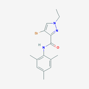 4-bromo-1-ethyl-N-mesityl-1H-pyrazole-3-carboxamide