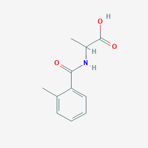 molecular formula C11H13NO3 B2800049 2-[(2-甲基苯甲酰)氨基]丙酸 CAS No. 958029-70-4
