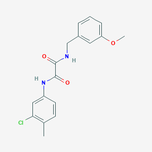 molecular formula C17H17ClN2O3 B2800062 N-(3-chloro-4-methylphenyl)-N'-(3-methoxybenzyl)ethanediamide CAS No. 592477-53-7