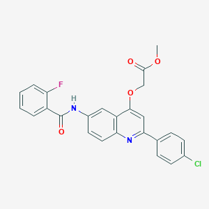 molecular formula C25H18ClFN2O4 B2800072 1-Propionyl-5-{4-[(4-pyrimidin-2-ylpiperazin-1-yl)carbonyl]phenyl}indoline CAS No. 1358512-56-7