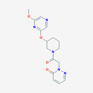 2-(2-(3-((6-methoxypyrazin-2-yl)oxy)piperidin-1-yl)-2-oxoethyl)pyridazin-3(2H)-one