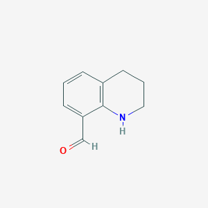 molecular formula C10H11NO B2800103 1,2,3,4-Tetrahydroquinoline-8-carbaldehyde CAS No. 69906-07-6