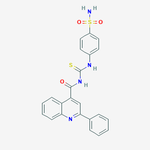 molecular formula C23H18N4O3S2 B280011 2-phenyl-N-[(4-sulfamoylphenyl)carbamothioyl]quinoline-4-carboxamide 