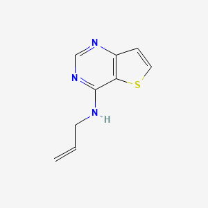 molecular formula C9H9N3S B2800133 噻吩并[3,2-d]嘧啶-4-胺, N-2-丙烯-1-基- CAS No. 16234-51-8