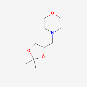 molecular formula C10H19NO3 B2800152 4-[(2,2-Dimethyl-1,3-dioxolan-4-yl)methyl]morpholine CAS No. 94281-28-4
