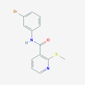 molecular formula C13H11BrN2OS B2800155 N-(3-bromophenyl)-2-methylsulfanylpyridine-3-carboxamide CAS No. 1090478-06-0