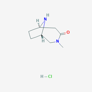 (1S,6R)-3-Methyl-3,9-diazabicyclo[4.2.1]nonan-4-one hydrochloride