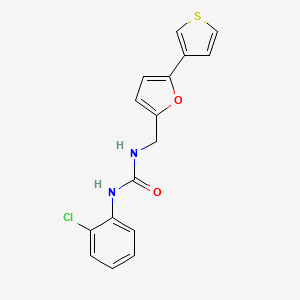 B2800188 1-(2-Chlorophenyl)-3-((5-(thiophen-3-yl)furan-2-yl)methyl)urea CAS No. 2177449-92-0