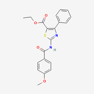 Ethyl 2-(4-methoxybenzamido)-4-phenylthiazole-5-carboxylate