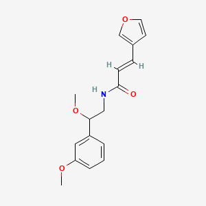 molecular formula C17H19NO4 B2800227 (E)-3-(furan-3-yl)-N-(2-methoxy-2-(3-methoxyphenyl)ethyl)acrylamide CAS No. 1798410-23-7