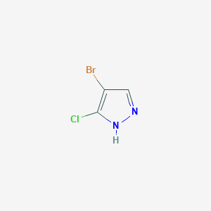 molecular formula C3H2BrClN2 B2800230 4-溴-5-氯-1H-吡唑-3-酮 CAS No. 27258-18-0