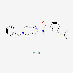 N-(5-benzyl-4,5,6,7-tetrahydrothiazolo[5,4-c]pyridin-2-yl)-3-(isopropylthio)benzamide hydrochloride