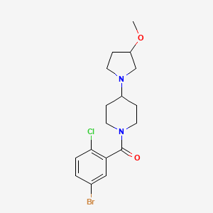 (5-Bromo-2-chlorophenyl)(4-(3-methoxypyrrolidin-1-yl)piperidin-1-yl)methanone