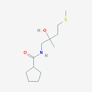 N-(2-hydroxy-2-methyl-4-(methylthio)butyl)cyclopentanecarboxamide