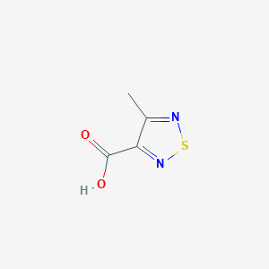 molecular formula C4H4N2O2S B2800256 4-Methyl-1,2,5-thiadiazole-3-carboxylic acid CAS No. 99390-23-5