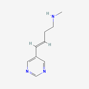 molecular formula C9H13N3 B2800265 Methyl[4-(pyrimidin-5-yl)but-3-en-1-yl]amine CAS No. 180740-75-4