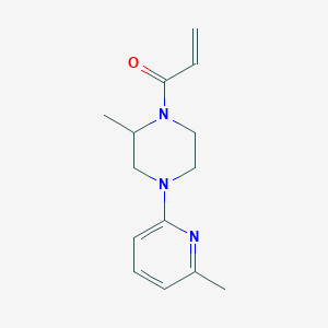 1-[2-Methyl-4-(6-methylpyridin-2-yl)piperazin-1-yl]prop-2-en-1-one