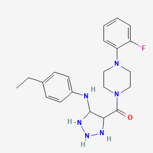 N-(4-ethylphenyl)-4-[4-(2-fluorophenyl)piperazine-1-carbonyl]-1H-1,2,3-triazol-5-amine